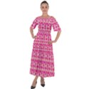 Heart Pink Shoulder Straps Boho Maxi Dress  View1