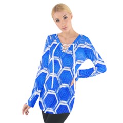 Hexagon Windows Tie Up Tee by essentialimage365