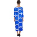 Hexagon Windows Quarter Sleeve Midi Bodycon Dress View2