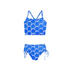 Hexagon Windows Girls  Tankini Swimsuit