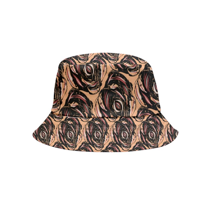 Rose Flowers #6 Inside Out Bucket Hat (Kids)