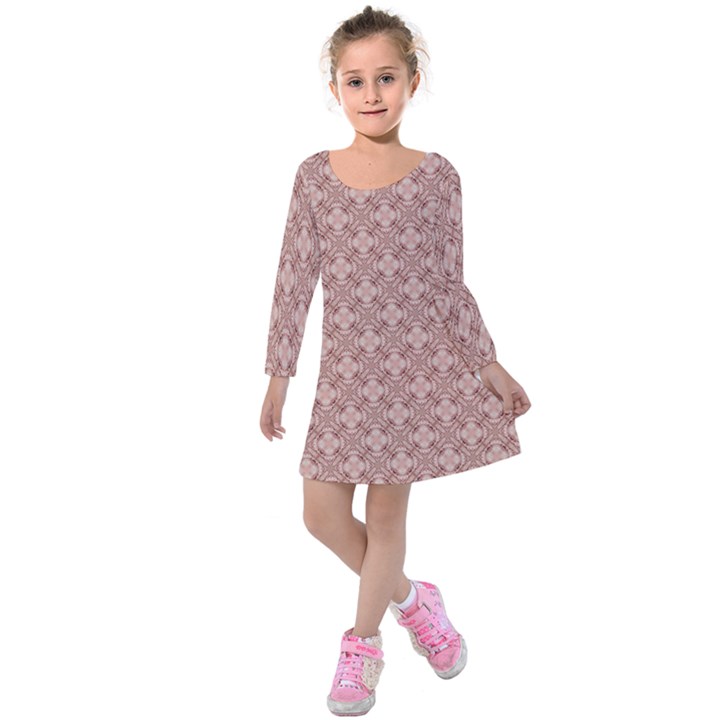 Kettukas Dp #4 Kids  Long Sleeve Velvet Dress