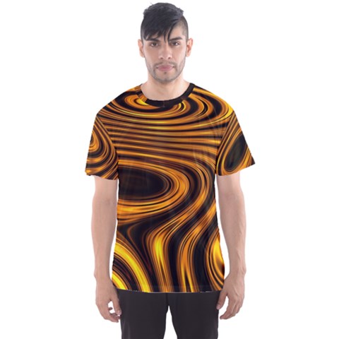 Wave Abstract Lines Men s Sport Mesh Tee by Dutashop