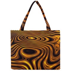 Wave Abstract Lines Mini Tote Bag by Dutashop