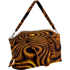 Wave Abstract Lines Canvas Crossbody Bag by Dutashop