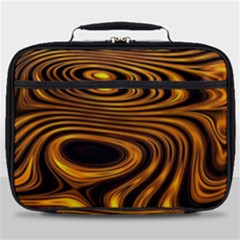 Wave Abstract Lines Full Print Lunch Bag by Dutashop