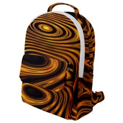 Wave Abstract Lines Flap Pocket Backpack (small)