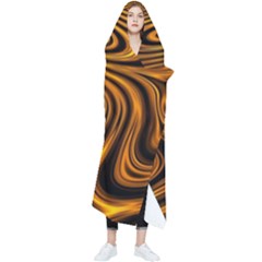 Wave Abstract Lines Wearable Blanket