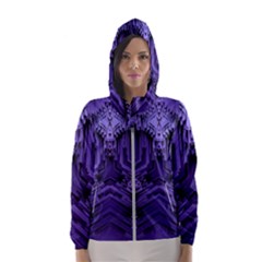 Mandala Neon Women s Hooded Windbreaker