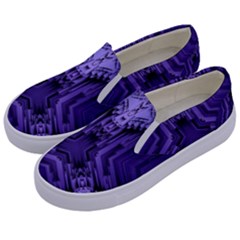 Mandala Neon Kids  Canvas Slip Ons by Dutashop