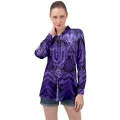 Mandala Neon Long Sleeve Satin Shirt