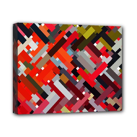 Maze Abstract Texture Rainbow Canvas 10  X 8  (stretched) by Dutashop