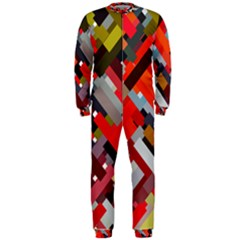 Maze Abstract Texture Rainbow Onepiece Jumpsuit (men)  by Dutashop