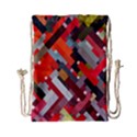 Maze Abstract Texture Rainbow Drawstring Bag (Small) View2