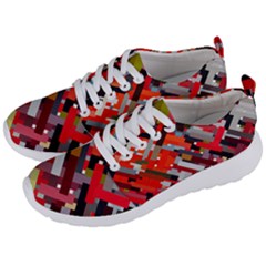 Maze Abstract Texture Rainbow Men s Lightweight Sports Shoes by Dutashop