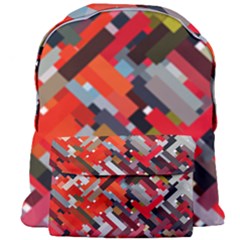 Maze Abstract Texture Rainbow Giant Full Print Backpack by Dutashop