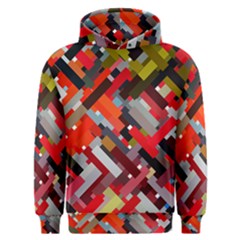 Maze Abstract Texture Rainbow Men s Overhead Hoodie by Dutashop