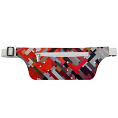 Maze Abstract Texture Rainbow Active Waist Bag by Dutashop