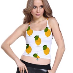 Lemon Fruit Spaghetti Strap Bra Top by Dutashop