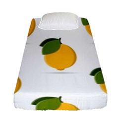 Lemon Fruit Fitted Sheet (single Size) by Dutashop