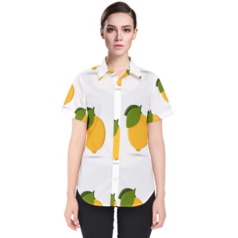 Lemon Fruit Women s Short Sleeve Shirt by Dutashop