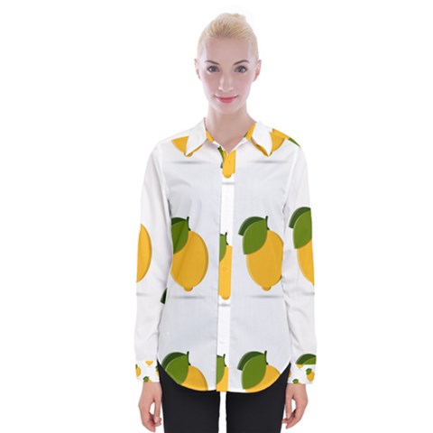 Lemon Fruit Womens Long Sleeve Shirt by Dutashop