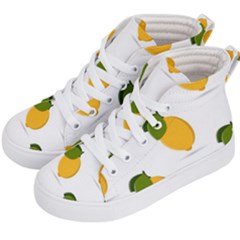 Lemon Fruit Kids  Hi-top Skate Sneakers by Dutashop