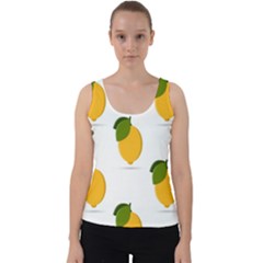 Lemon Fruit Velvet Tank Top