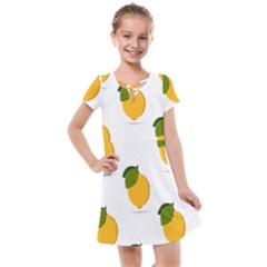 Lemon Fruit Kids  Cross Web Dress