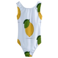 Lemon Fruit Kids  Cut-out Back One Piece Swimsuit