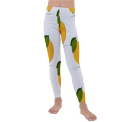 Lemon Fruit Kids  Lightweight Velour Leggings