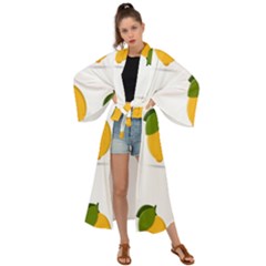 Lemon Fruit Maxi Kimono by Dutashop