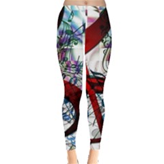 Music Treble Clef Sound Leggings  by Dutashop