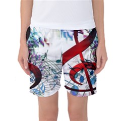 Music Treble Clef Sound Women s Basketball Shorts by Dutashop