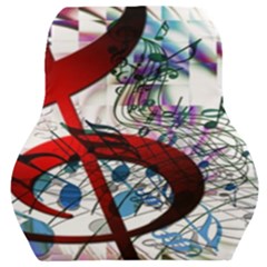 Music Treble Clef Sound Car Seat Back Cushion 