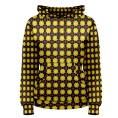 Yellow Pattern Green Women s Pullover Hoodie by Dutashop