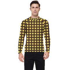 Yellow Pattern Green Men s Long Sleeve Rash Guard