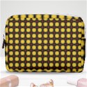 Yellow Pattern Green Make Up Pouch (Medium) View1