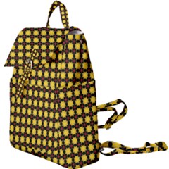 Yellow Pattern Green Buckle Everyday Backpack