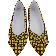 Yellow Pattern Green Women s Bow Heels by Dutashop