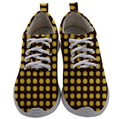 Yellow Pattern Green Mens Athletic Shoes by Dutashop