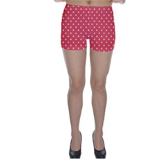 Safi Design Red Simple Pattern 13 Skinny Shorts