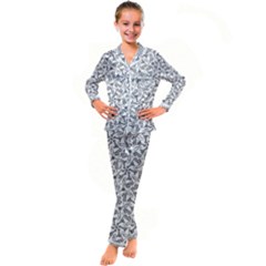 City Kid s Satin Long Sleeve Pajamas Set