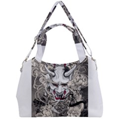 Samurai Oni Mask Double Compartment Shoulder Bag by Saga96