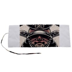 Samurai Oni Mask Roll Up Canvas Pencil Holder (s) by Saga96