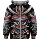 Samurai Oni Mask Kids  Zipper Hoodie Without Drawstring View1