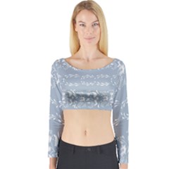 Fantasy Flowers Long Sleeve Crop Top by Eskimos