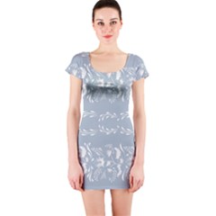 Fantasy Flowers Short Sleeve Bodycon Dress by Eskimos