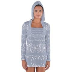 Fantasy Flowers Long Sleeve Hooded T-shirt by Eskimos