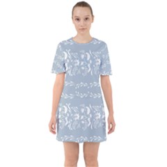 Fantasy Flowers Sixties Short Sleeve Mini Dress by Eskimos